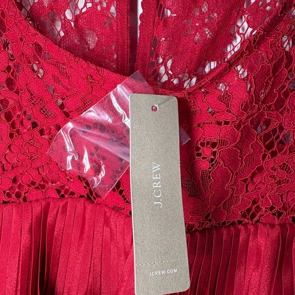 J. Crew Red Lace Ruffle Top NWT #Christmas - Picture 12 of 14